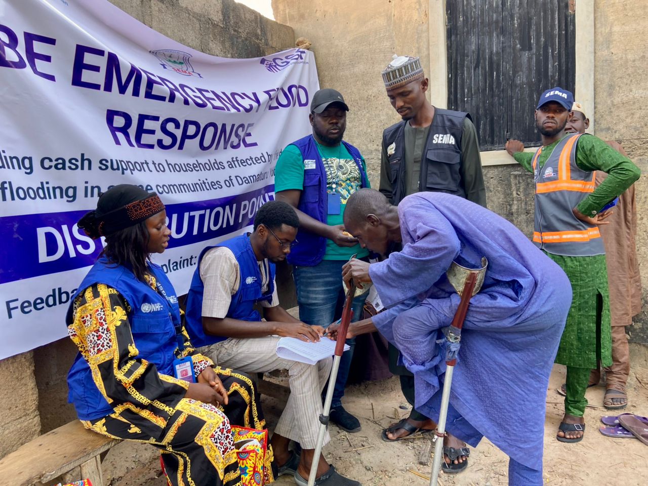 Cash distribution support to households affected by floods